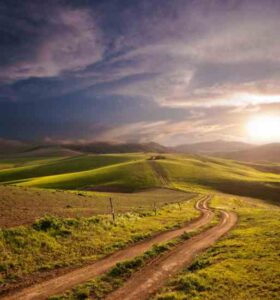 Neighbors Join Together to Maintain Country Roads Image